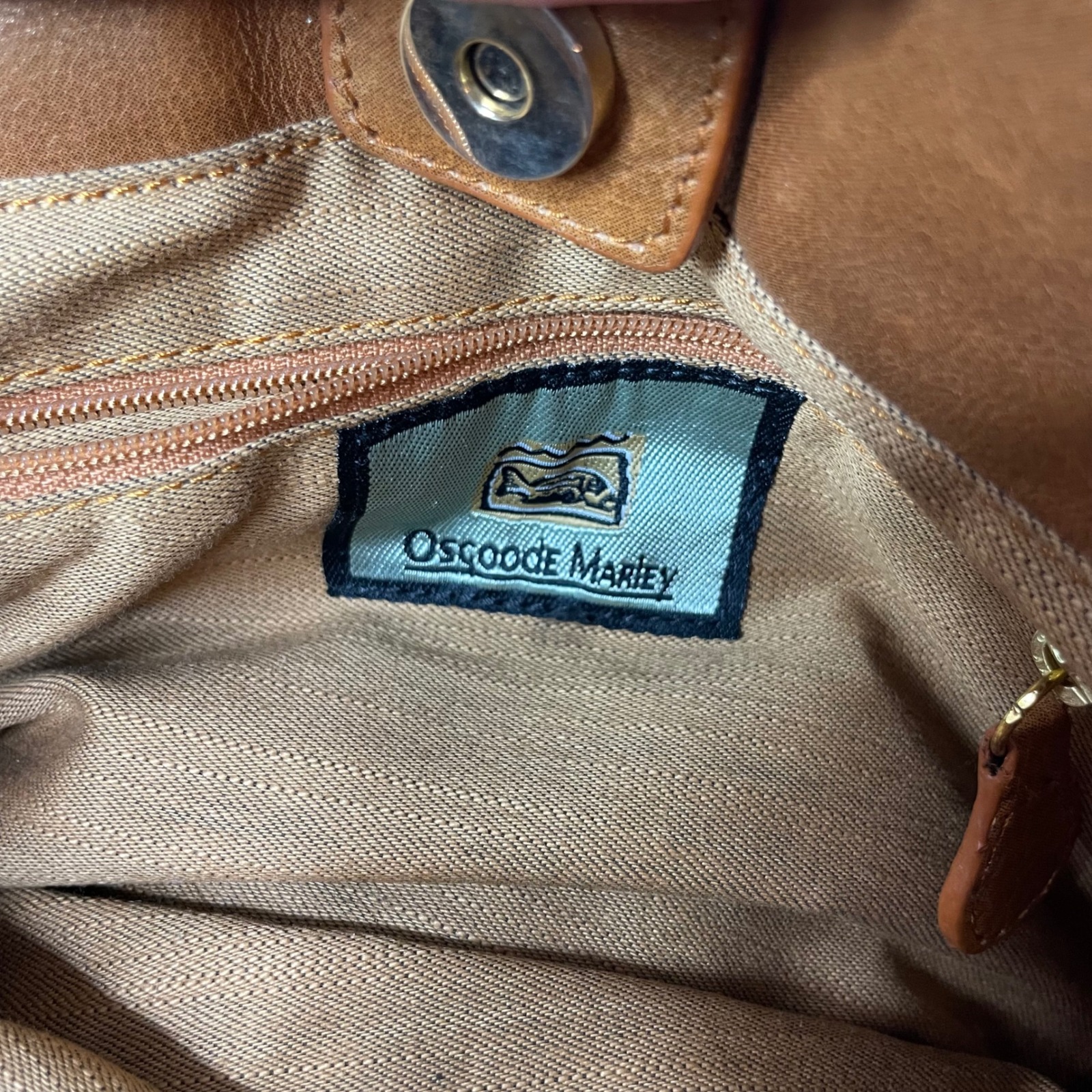 Vintage Osgoode Marley Brown Patchwork Leather Shoulder Bag Medium Sized — image 3 of 5